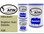 Preview: Mitsubishi, Brighton Gold Metallic, K86: 500ml Lackdose + 500ml Klarlack + 250ml Härter - Set, von ATW Autoteile West.